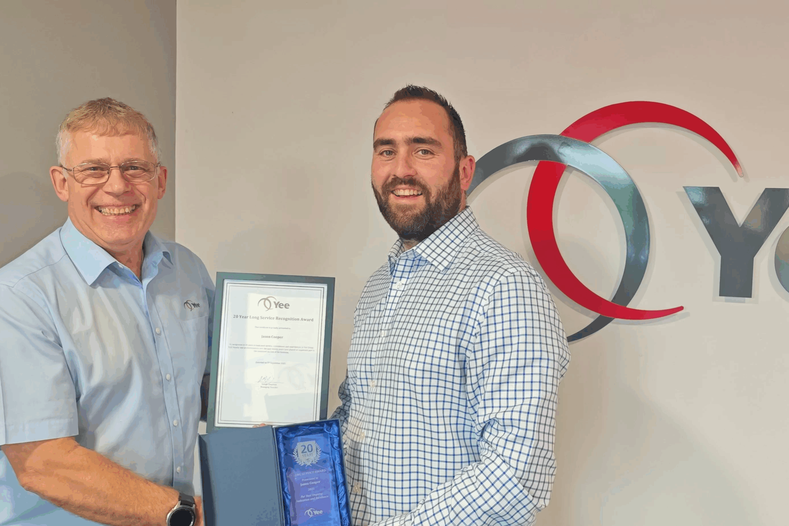 Celebrating Long Service: Jason Cooper Honoured for Outstanding Contribution